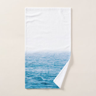 Blue Ocean Waves Nautical Hand Towne