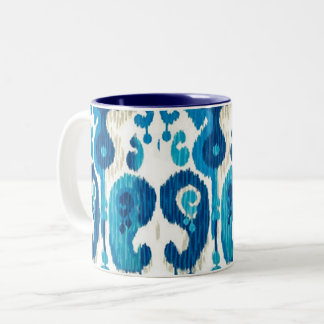 Blue Paisley Ikat Mug