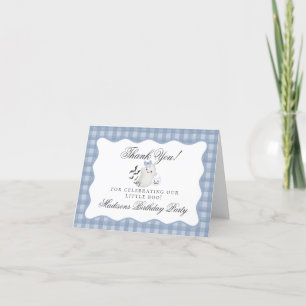 Blue Pastel Little Boo Ghost Anniversaire Merci