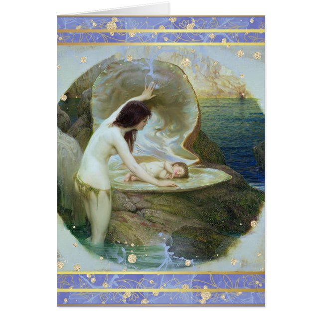 Blue Pearl Félicitations pour votre nouvelle carte (Devant)