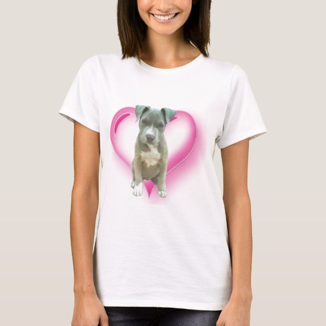 Blue pitbull puppy t-shirt (Devant)