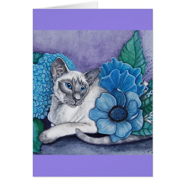 Blue Point Siamese chat (Devant)