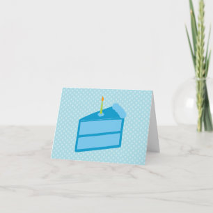 Blue Polka Dot Cake Merci Cartes