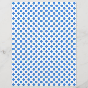 Blue Polka Dots avec Customizable Background