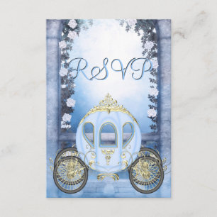 Blue Princess Carriage Enchanted RSVP