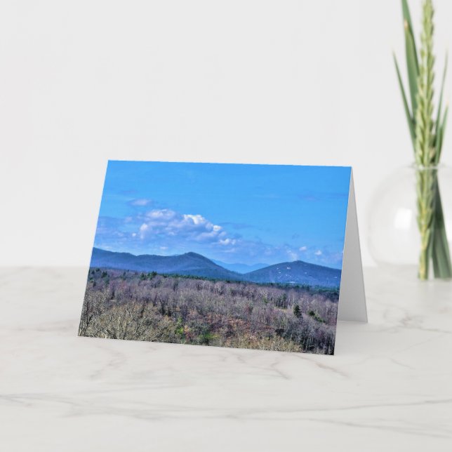 Blue Ridge Mountains, carte (Devant)