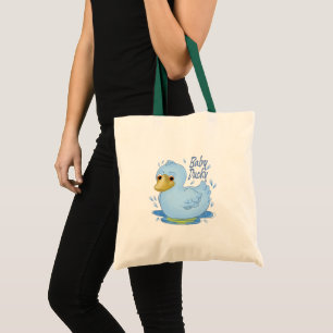 Blue Rubber Ducky nom personnalisé Sac fourre-tout