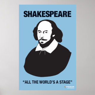 Blue Shakespeare Classroom Poster