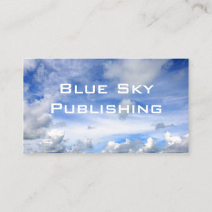 Blue Sky Clouds - Carte de visite standard
