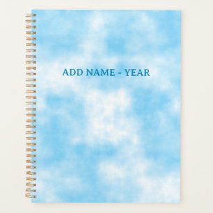Blue Sky et Cloud Art Nom personnalisé Année