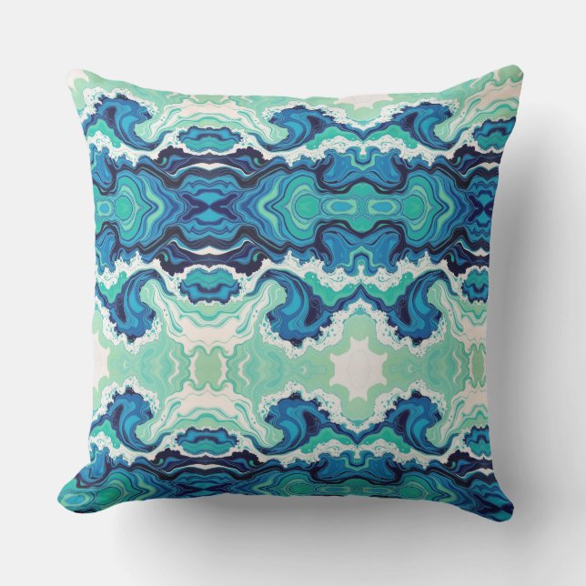 Blue Splash - Grand coussin extérieur (Recto)