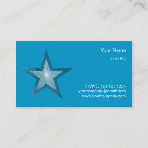 Blue Star carte de visite côté étoile bleu
