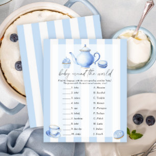 Blue tea party - Baby autour du monde jeu