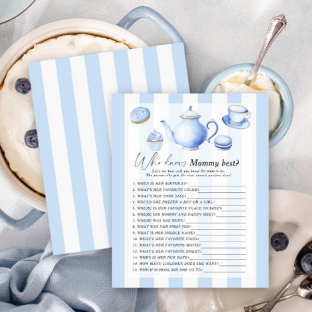 Blue tea party - Qui connaît maman meilleur jeu (Créateur téléchargé)