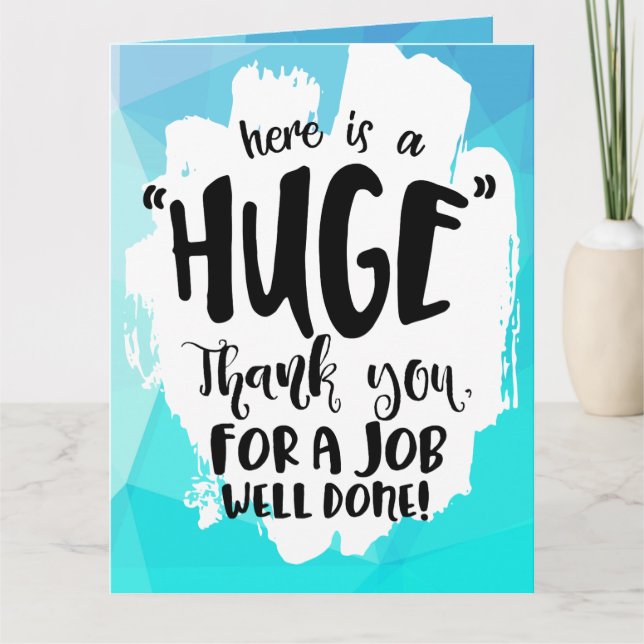 Blue Tempest Bon Job Merci géant (Devant)