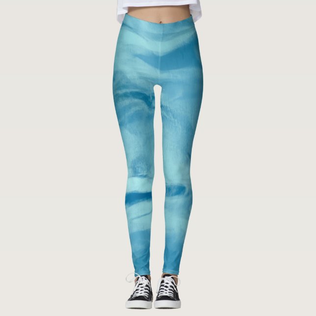 Blue Tie Dye  Leggings (Devant)