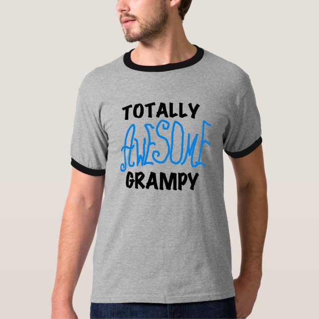 Blue Totalement génial Tshirts et cadeaux Grampy (Devant)