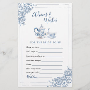 Blue Victorian Garden Bridal Tea Conseils et souha