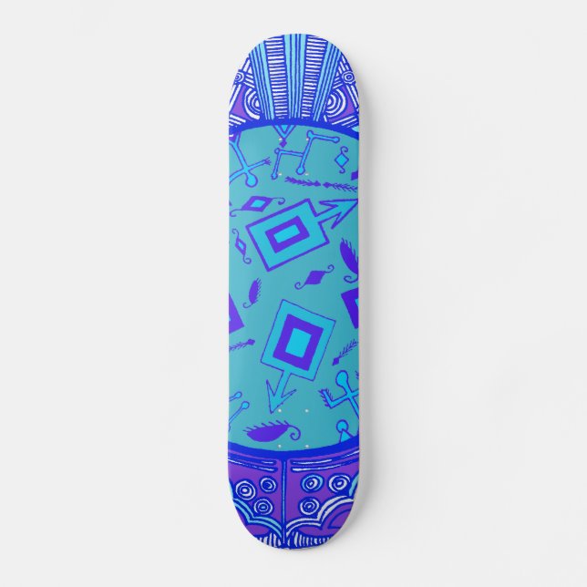 Blue VooDoo Skateboard (Recto)