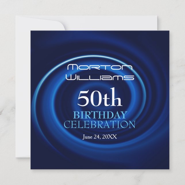 Blue Vortex 50e anniversaire Invitation 2 (Devant)