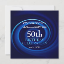 Blue Vortex 50e anniversaire Invitation 2