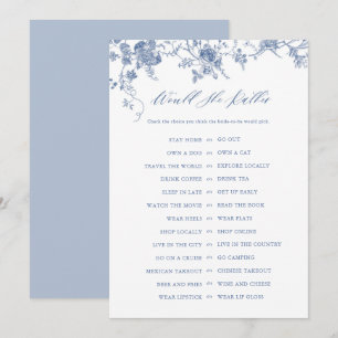 Blue Voudrait Elle Plutôt Fête des mariées Cartes