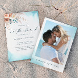 Blue Watercolor Beach Wedding Invitation<br><div class="desc">Préparez la scène pour votre fête côtière avec cette invitation de mariage Blue Watercolor Beach, avec des tons oniriques d'inspiration océanique en turquoise et bleu. Le linge d'eau douce évoque la beauté sereine de la mer, associée à une typographie élégante pour une touche raffinée et romantique. Parfait pour les mariages...</div>