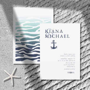 Blue Wave Ancre Mariage Navy/Wht ID836