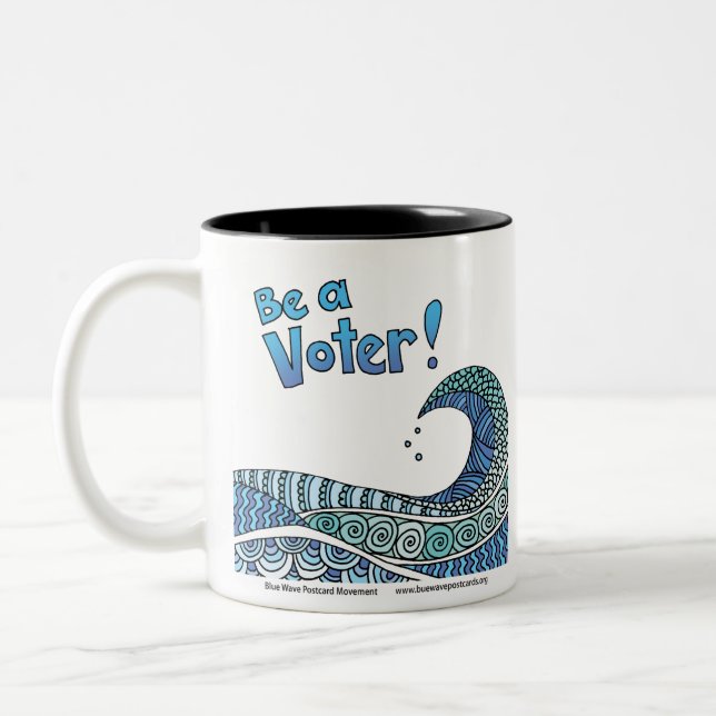 Blue Wave - Be a Voice Mug (Gauche)