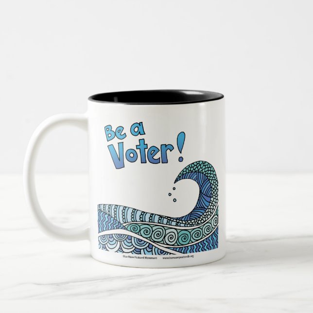 Blue Wave - Be a Voice Mug (Gauche)