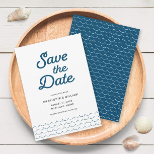 Blue Waves Enregistrer la carte Date