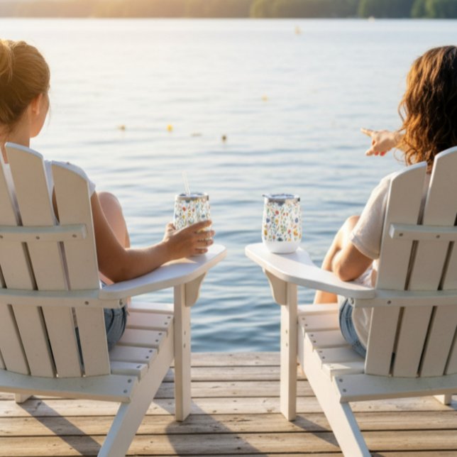 Blue Yellow Pink Floral Wildflower (Créateur téléchargé)