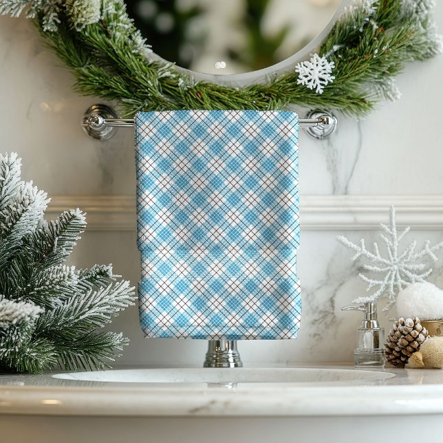 Blue Yellow Plaid Towel Classic Gift for the Man (Blue Yellow Plaid Towel Classic Gift for the Man)