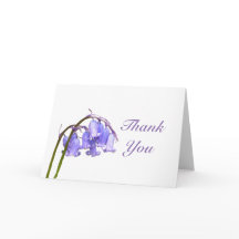 Bluebell Carte de remerciements