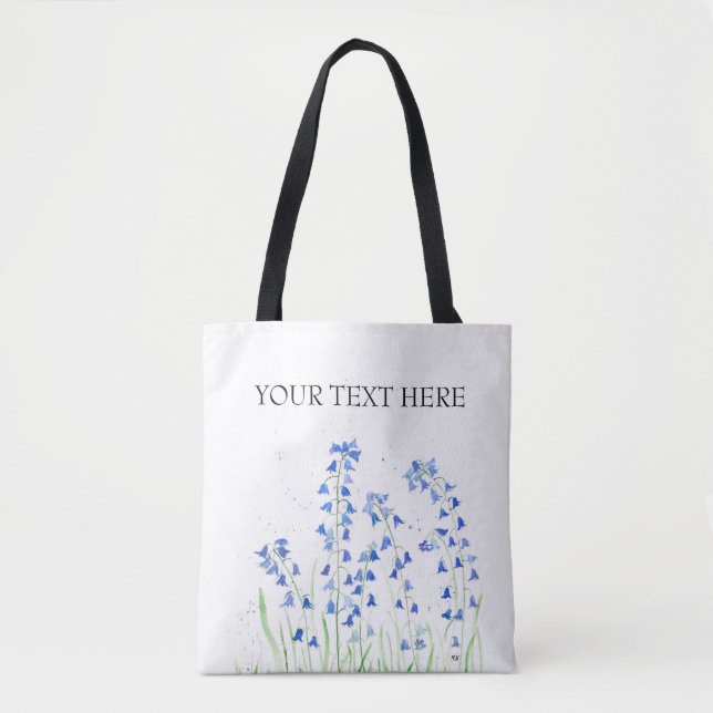 Bluebells sac fourre-tout de fleurs bleues (Devant)