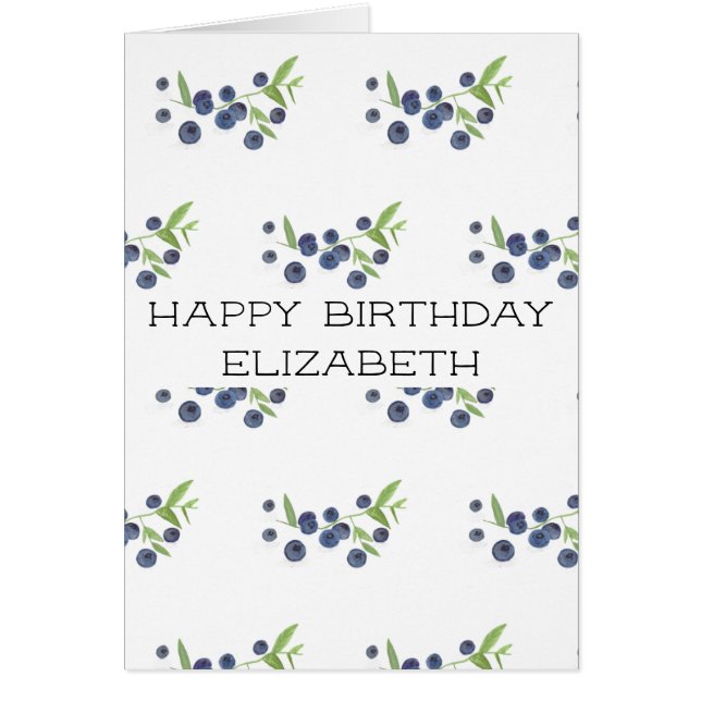 Blueberries bleuets Fruits d'anniversaire Fruits f (Devant)