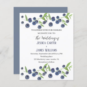 Blueberries Blueberry Fruit Mariage d'aquarelle