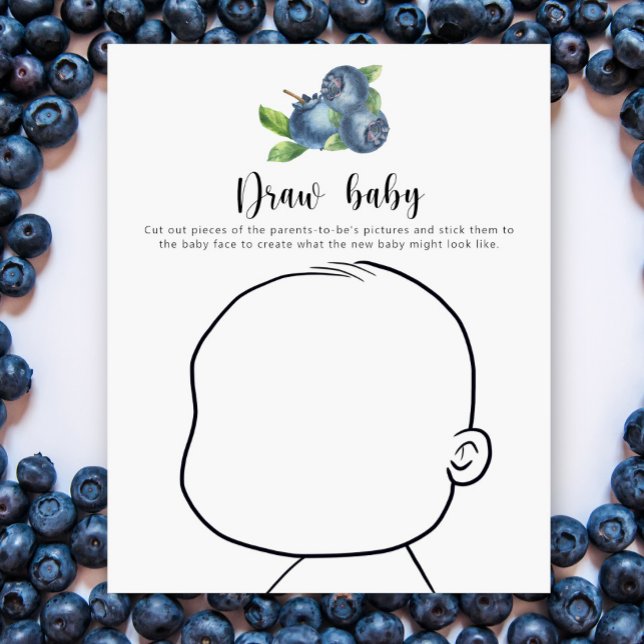 Blueberries - dessiner bébé - jeu de baby shower (Créateur téléchargé)