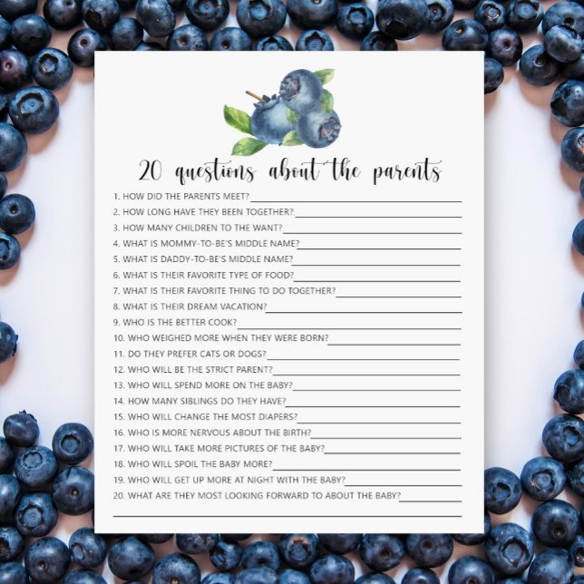 Blueberry - 20 questions sur le jeu des parents (Créateur téléchargé)