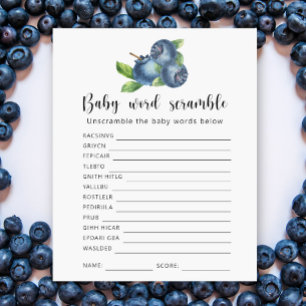Blueberry - Baby Word Scramble Jeu