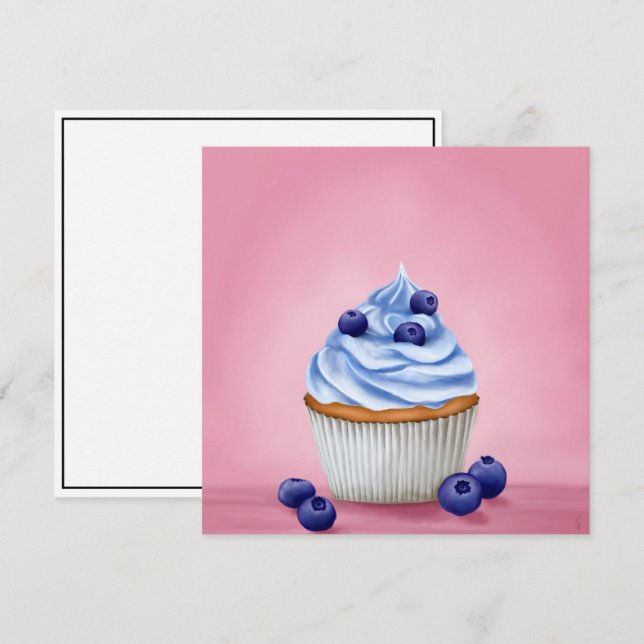 Blueberry cupcake (Devant / Derrière)
