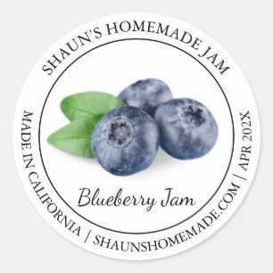 Blueberry Jam étiquette moderne