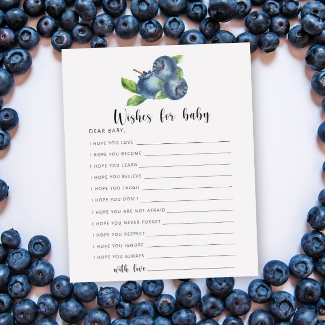 Blueberry - Partie | voeux pour bébé (Créateur téléchargé)