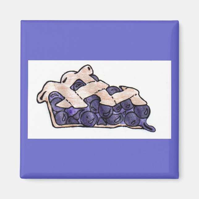 Blueberry Pie Magnet (Devant)