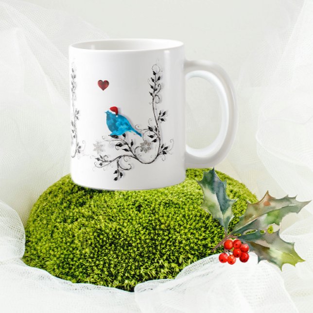 Bluebird at Christmas Mug (Créateur téléchargé)