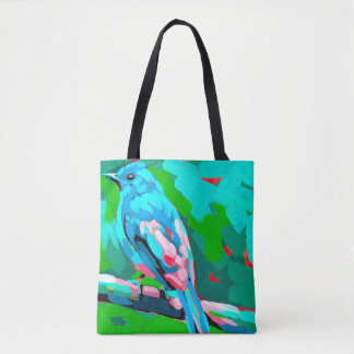 Bluebird dual-sided Tote Bag