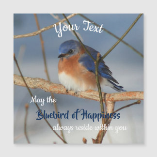Bluebird Of Happiness Inspiration Magnet