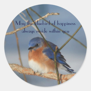 Bluebird Of Happiness Sticker Inspirant