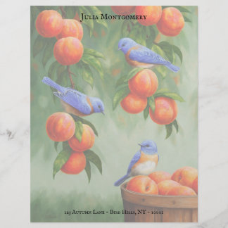 Bluebirds et Peach Tree