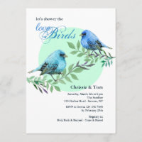 Bluebirds sur une invitation de succursale